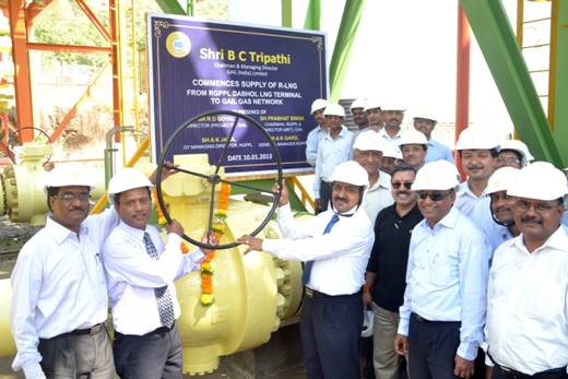 ‘Commencing R-LNG Send out to GAIL Pipeline Network’